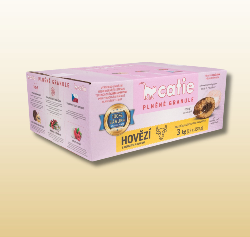 CATIE plněné granule HOVĚŽÍ 3 kg