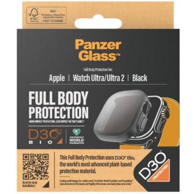 PanzerGlass Full Protection D3O černý, Apple Watch Ultra/Ultra 2 49mm 3691 – Zbozi.Blesk.cz