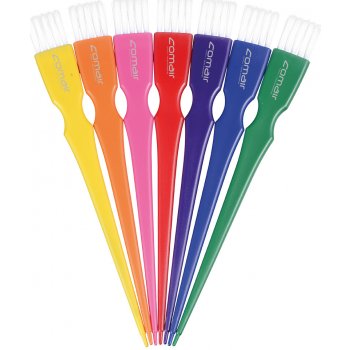 Comair Tinting brushes Rainbow narrow 7001275 sada úzkých štětců na barvení 7 ks