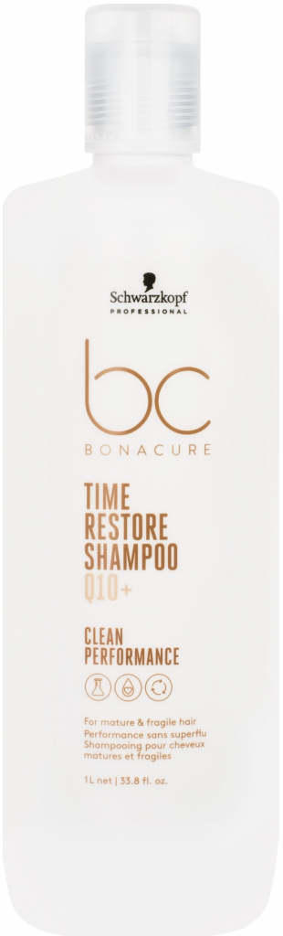 Schwarzkopf BC Bonacure Time Restore Shampoo Q10+ pro zralé vlasy 1000 ml