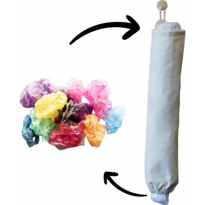 Wrap - up Sáčkovník - organizér na plastové sáčky, režný – Zboží Dáma