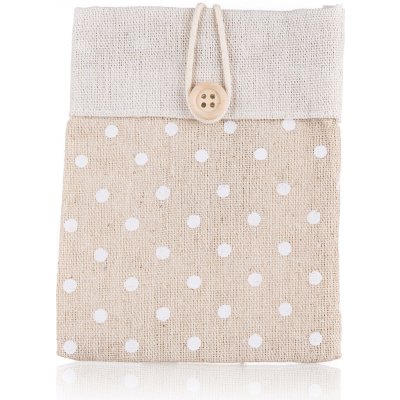 HOME DECOR Pytlík dekorativní NATURE 10,5 x 14 cm malé puntíky – Hledejceny.cz
