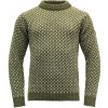 Pánský rolák Devold vlněný svetr Nordsjo Wool Sweater olive