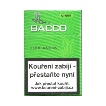 Bacco Filter Cigarillos Green 17 ks