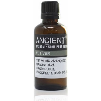 Ancient Wisdom Vetiver 100% éterický olej 50 ml – Zbozi.Blesk.cz