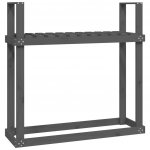 VidaXL Masivní borovice 110 x 35 x 108,5 cm šedý – HobbyKompas.cz
