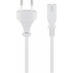 goobay Kabel síťový 2pinový, CEE 7/16(M) - IEC320 C7, 1,5m, bílý (51326) - 19.92.0052 – Sleviste.cz
