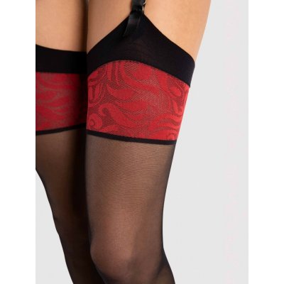 Fiore Dámské punčochy Scarlett O 4058 20 DEN black-red – Hledejceny.cz