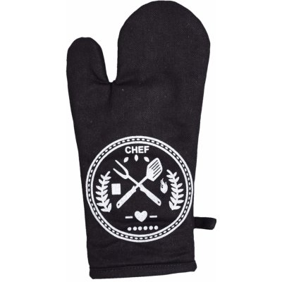 Frobyt Kuchyňská chňapka JEANS MASTER CHEF, černá 28x18cm – Zboží Dáma