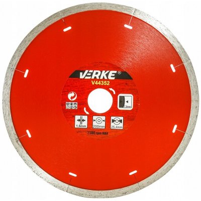 Verke Diamantový kotouč 200x7,5x25,4mm V44352