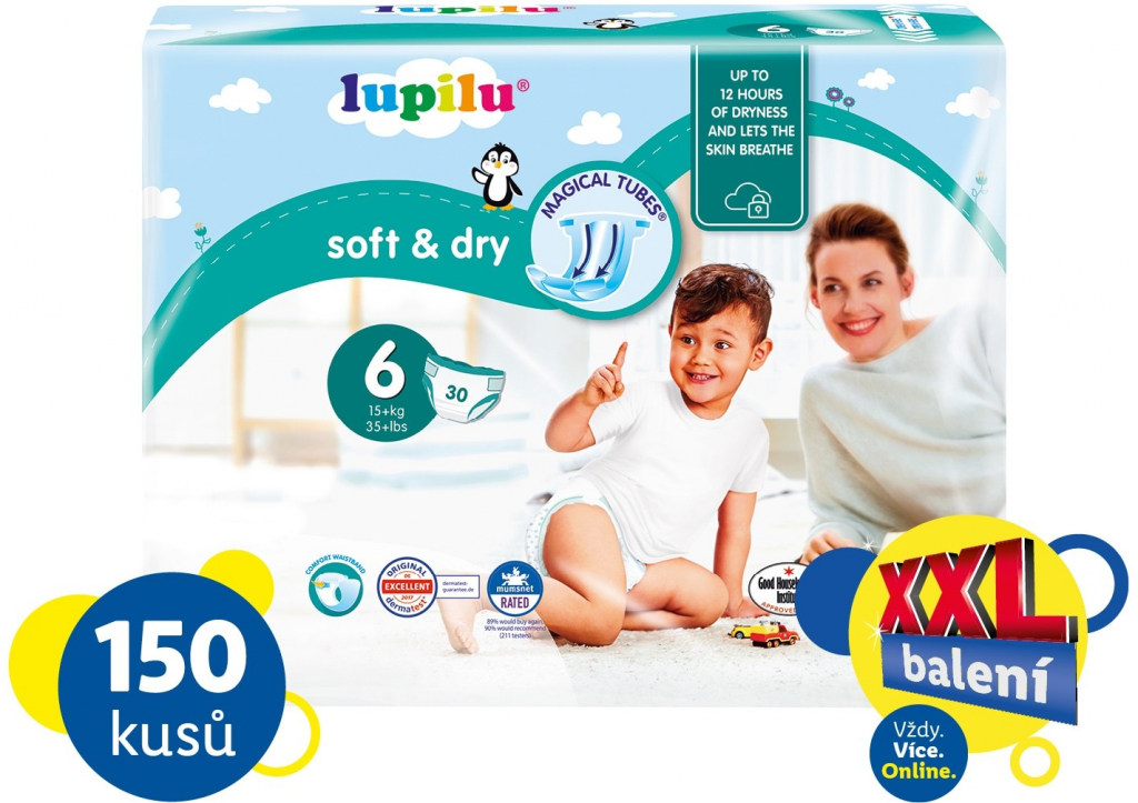 LUPILU Soft & Dry XL 150 ks