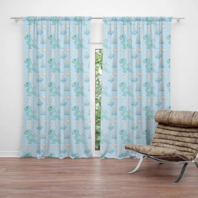 Sablio Závěs Natahovací dinosaurus: 2ks 140x250cm – Hledejceny.cz