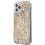 Pouzdro Guess 4G Liquid Glitter iPhone 12 Pro Max zlaté – Zboží Mobilmania