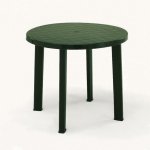 Bibl Zahradní kulatý stolek DON zelená, plast, 90 cm – Hledejceny.cz