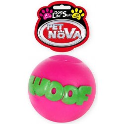 Pet Nova Dog Life Style Ball Woof 8 cm růžová