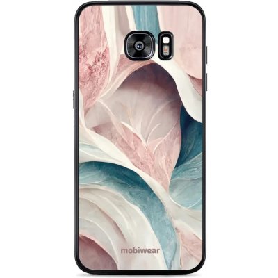 Pouzdro Mobiwear Glossy Samsung Galaxy S7 Edge - G026G - Růžový a zelenkavý mramor – Zbozi.Blesk.cz