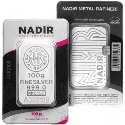 Nadir stříbrný slitek 100 g – Zboží Dáma