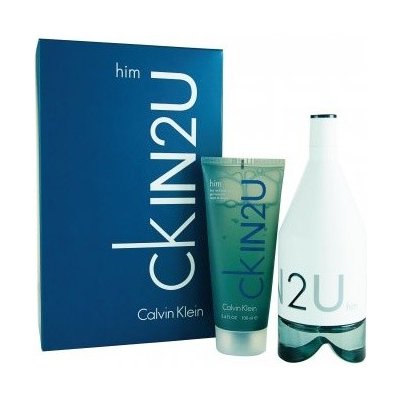 Calvin Klein In2U Him Dárková sada toaletní voda 100 ml + sprchový gel 100 ml – Zbozi.Blesk.cz