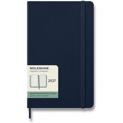 Moleskine A5 týdenní 2027 modrý – Zboží Mobilmania