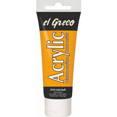 El Greco akrylová barva indiánská žlutá 75 ml – Hledejceny.cz