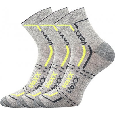 VoXX ponožky FRANZ 03 balení 3 páry světle šedá růžová