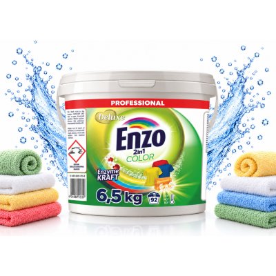 Enzo Deluxe prací prášek Professional 2in1 Color 6,5 kg 92 PD – Hledejceny.cz