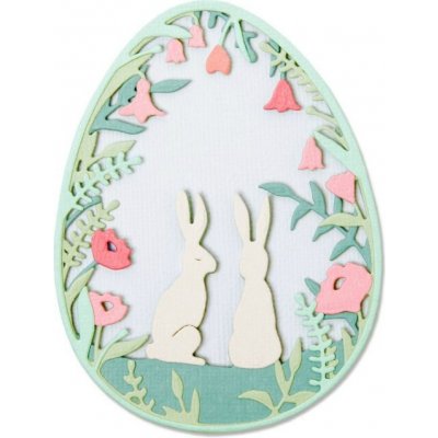 Sizzix Velikonoční vajíčko se zajíčky 12 ks thin – Zboží Dáma