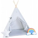 Elisdesign Set teepee Cik cak bílý premium – Zboží Dáma