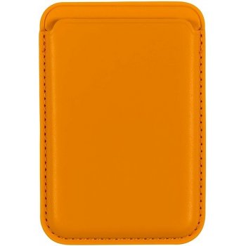 Pouzdro AlzaGuard PU Leather Card Wallet Compatible with Magsafe žlutá