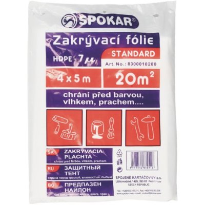 Zakrývací fólie 4x5m HDPE-7MY – Zboží Mobilmania
