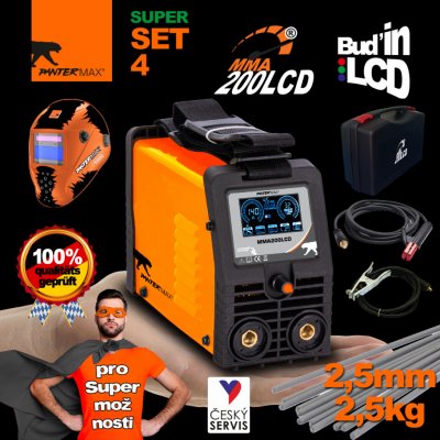 Pantermax MMA200LCD MMA/TIG SET 4 – Zbozi.Blesk.cz