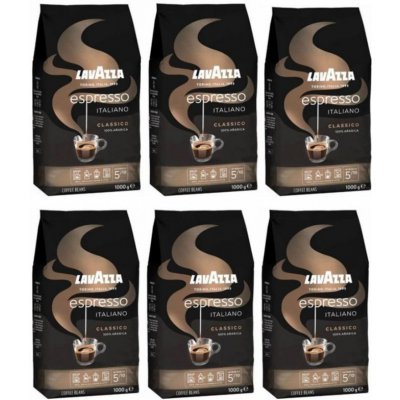 Lavazza Espresso Italiano Classico zrnková 6 x 1 kg – Hledejceny.cz