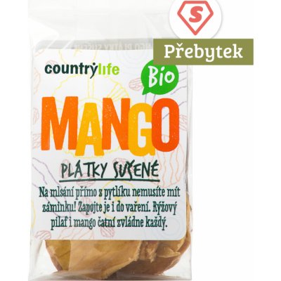 Country Life Bio mango plátky sušené 80 g – Zboží Dáma
