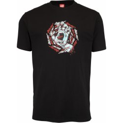 Santa Cruz SPIRAL STRIP HAND TEE Black