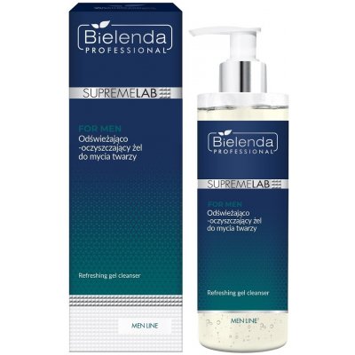 Bielenda Professional SupremeLab For Men osviežujúci a čistiaci gél na tvár 200 ml – Hledejceny.cz