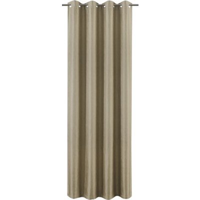 Závěs s očky Wave taupe 140x280 cm – Hledejceny.cz