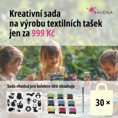 Davona Sada pro třídu 30x taška razítka razítkovací polštářky fix na textil – Hledejceny.cz