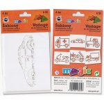 Papírové šablony MAGIC sada E Pozemní doprava – Zboží Dáma