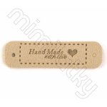 Nášivka handmade srdíčko koženka béžová – Zboží Dáma