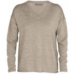 ICEBREAKER dámský svetr Wmns Flaxen LS V Sweater British Tan Hthr – Zbozi.Blesk.cz