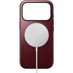 Nomad Modern Leather Case Horween MagSafe kožený kryt iPhone 17 Pro Burgundy – Zboží Mobilmania