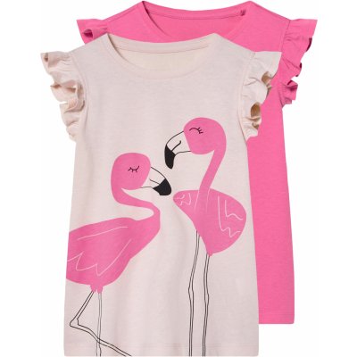 lupilu Dívčí triko, 2 kusy světle růžová / růžová – Sleviste.cz