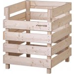 Atmowood dřevěný kompostér otevřený nahoře 60 x 60 x 70 cm – Zboží Mobilmania