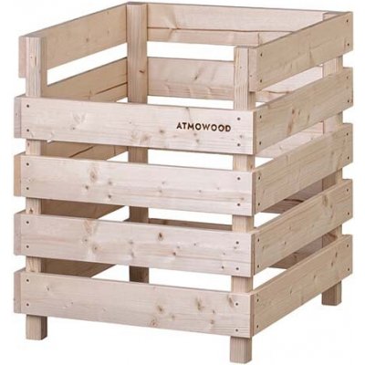 Atmowood dřevěný kompostér otevřený nahoře 60 x 60 x 70 cm – Zboží Mobilmania
