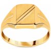 Prsteny iZlato Forever zlatý pánský prsten s matováním IZ22421