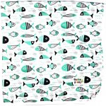 GaGa's pleny podložka Fish 74 x 74 – Zboží Dáma