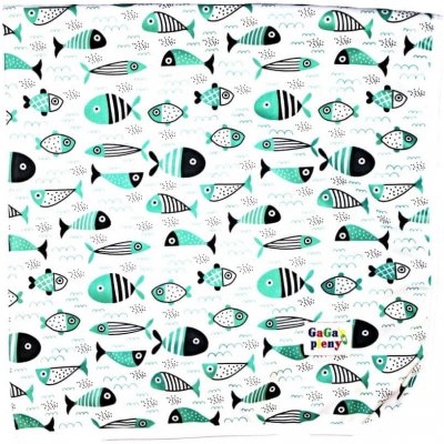 GaGa's pleny podložka Fish 74 x 74 – Zboží Dáma