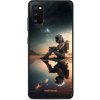 Pouzdro a kryt na mobilní telefon Samsung Pouzdro Mobiwear Glossy Samsung Galaxy A41 - G003G Astronaut na samotce