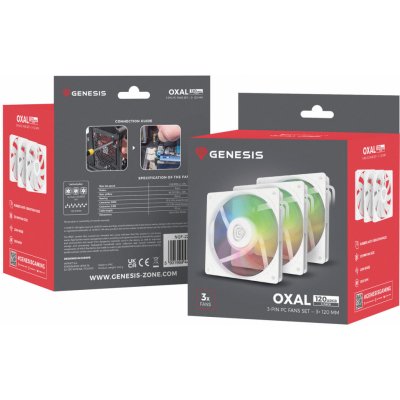 Genesis OXAL 120 ARGB 3-Pack NGF-2266 – Zboží Živě