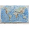 Nástěnné mapy L.A.C. Svět - plastická mapa 97x65 cm Varianta: bez rámu, Provedení: plastická mapa